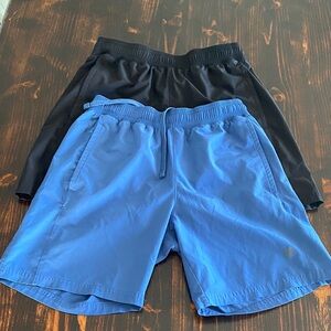 Layer 8 Athletic Shorts Lot Mens Size S Blue Black Performance Workout Gym